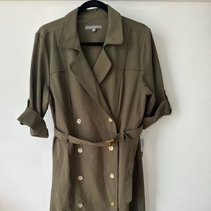 NWT Green double breasted dress